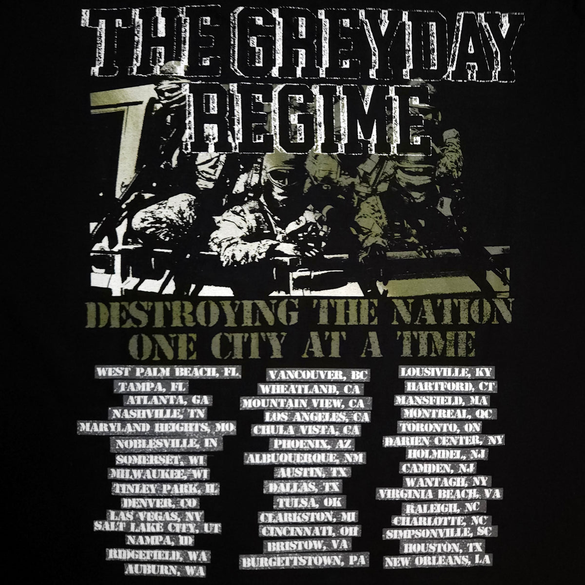 $B Greyday 2025 Tour T-Shirt Large